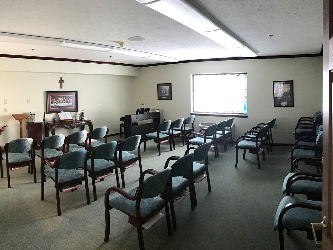 Evergreen assisted living residence chapel