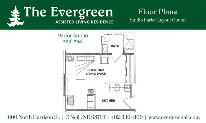 Evergreen Assisted Living Studio Parlor Space